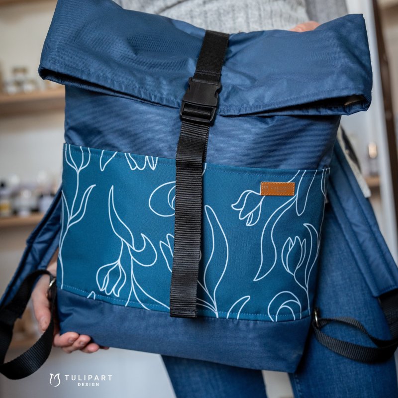 Rolltop vízálló textil hátizsák