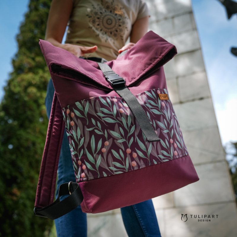 Rolltop vízálló textil hátizsák