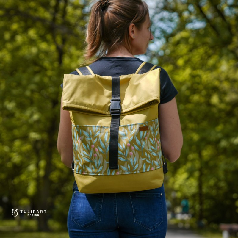 Rolltop vízálló textil hátizsák