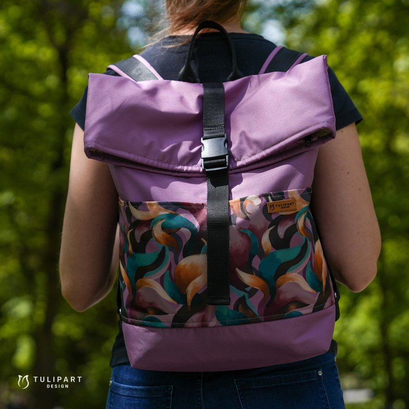 Rolltop vízálló textil hátizsák