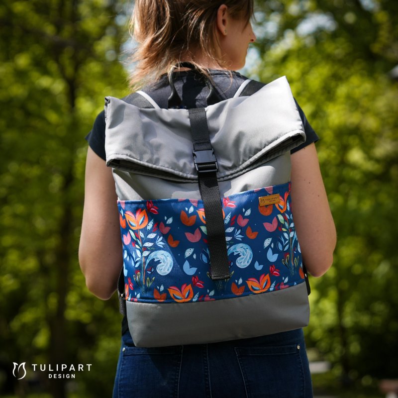 Rolltop vízálló textil hátizsák