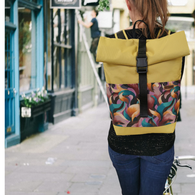 Rolltop vízálló textil hátizsák