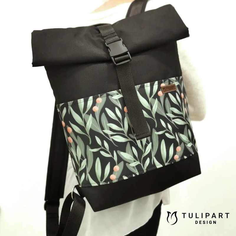 Rolltop vízálló textil hátizsák