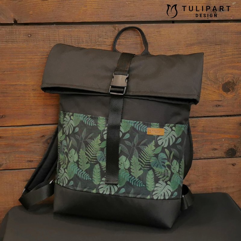 Rolltop vízálló textil hátizsák
